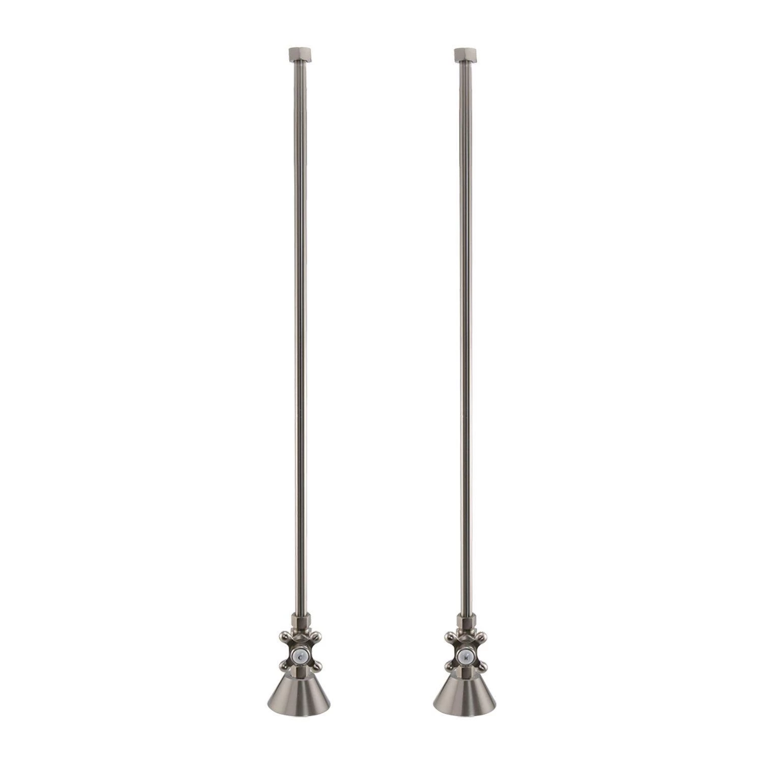 Deck-Mount Supply With Cross-Handle Stops For Copper Pipe