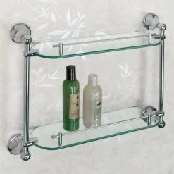 Ballard Tempered Glass Shelf - Two Shelves