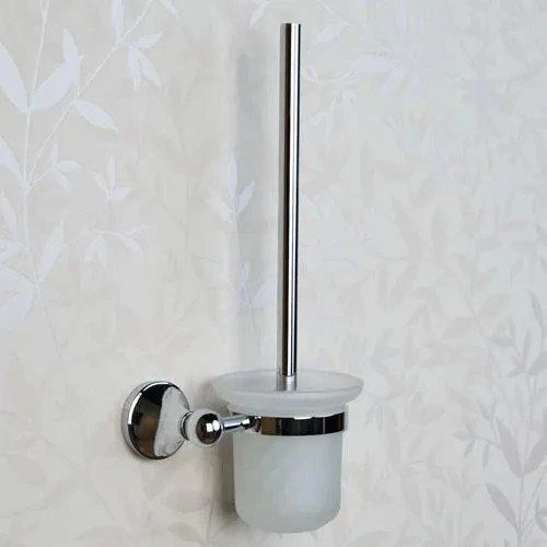 Ballard Collection Wall-Mount Toilet Brush Holder - Chrome
