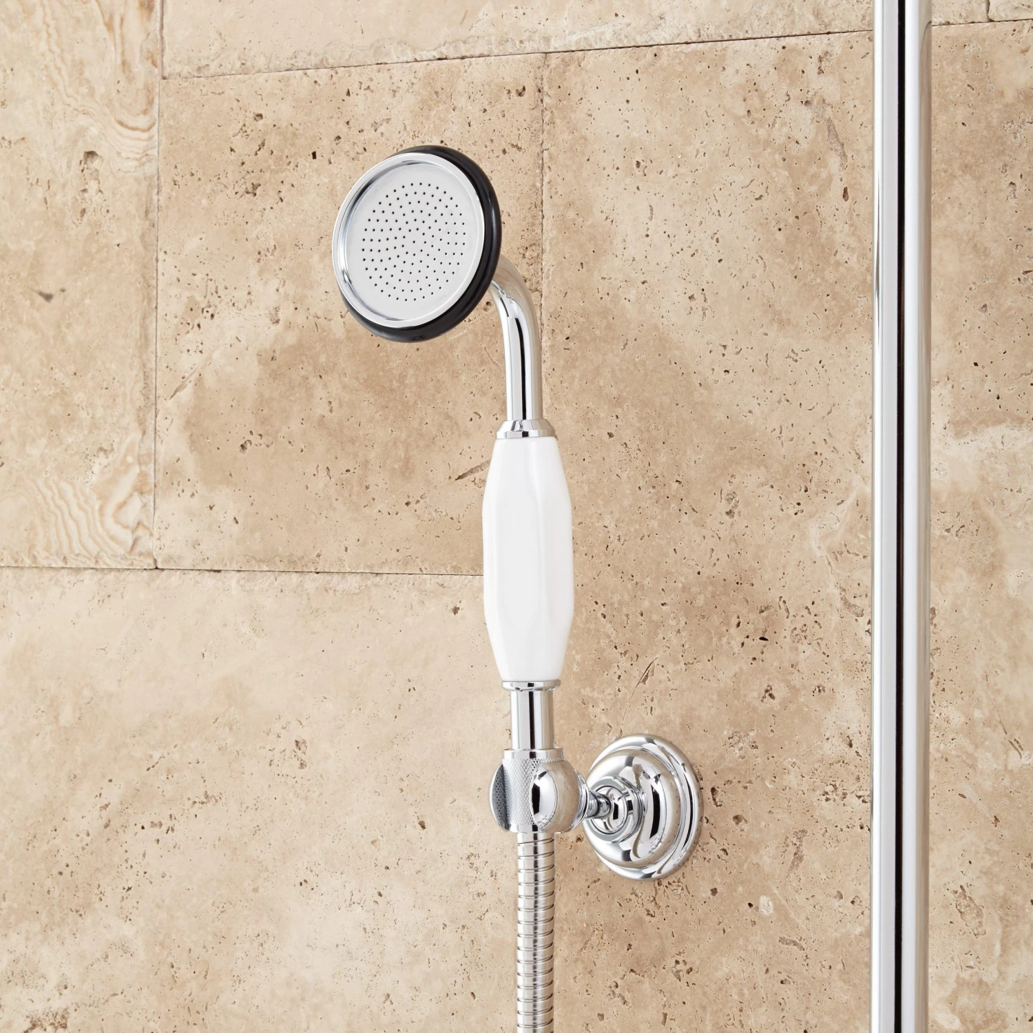 Oxford Thermostatic Tub/Shower Set - 18" Shower Arm/Hand Shower - 1/2" IPS - Chrome - Image 3