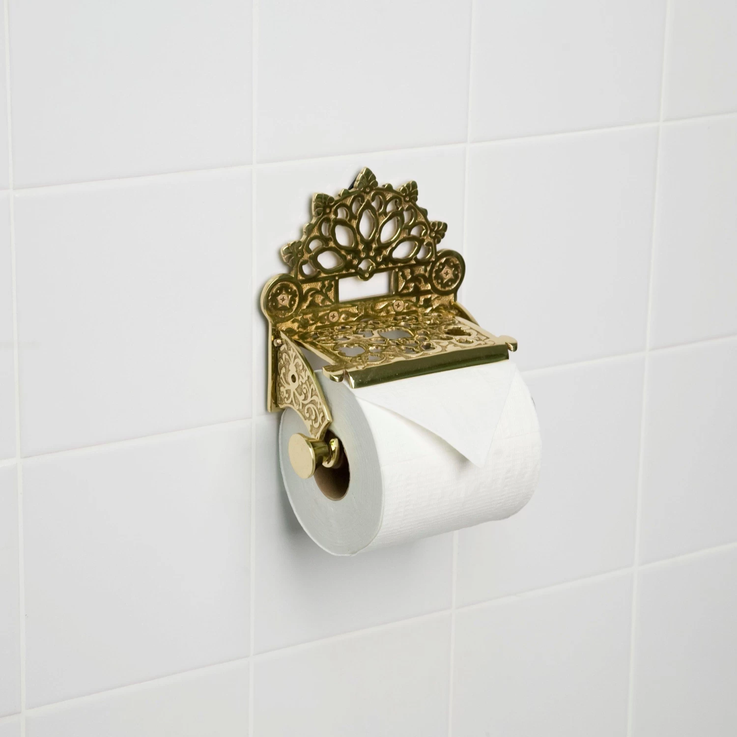 Dering Solid Brass Toilet Paper Holder - Image 5