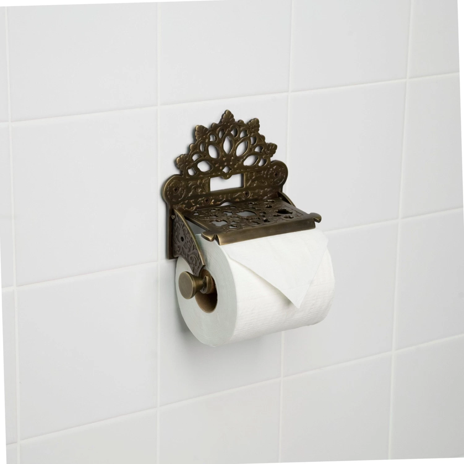 Dering Solid Brass Toilet Paper Holder