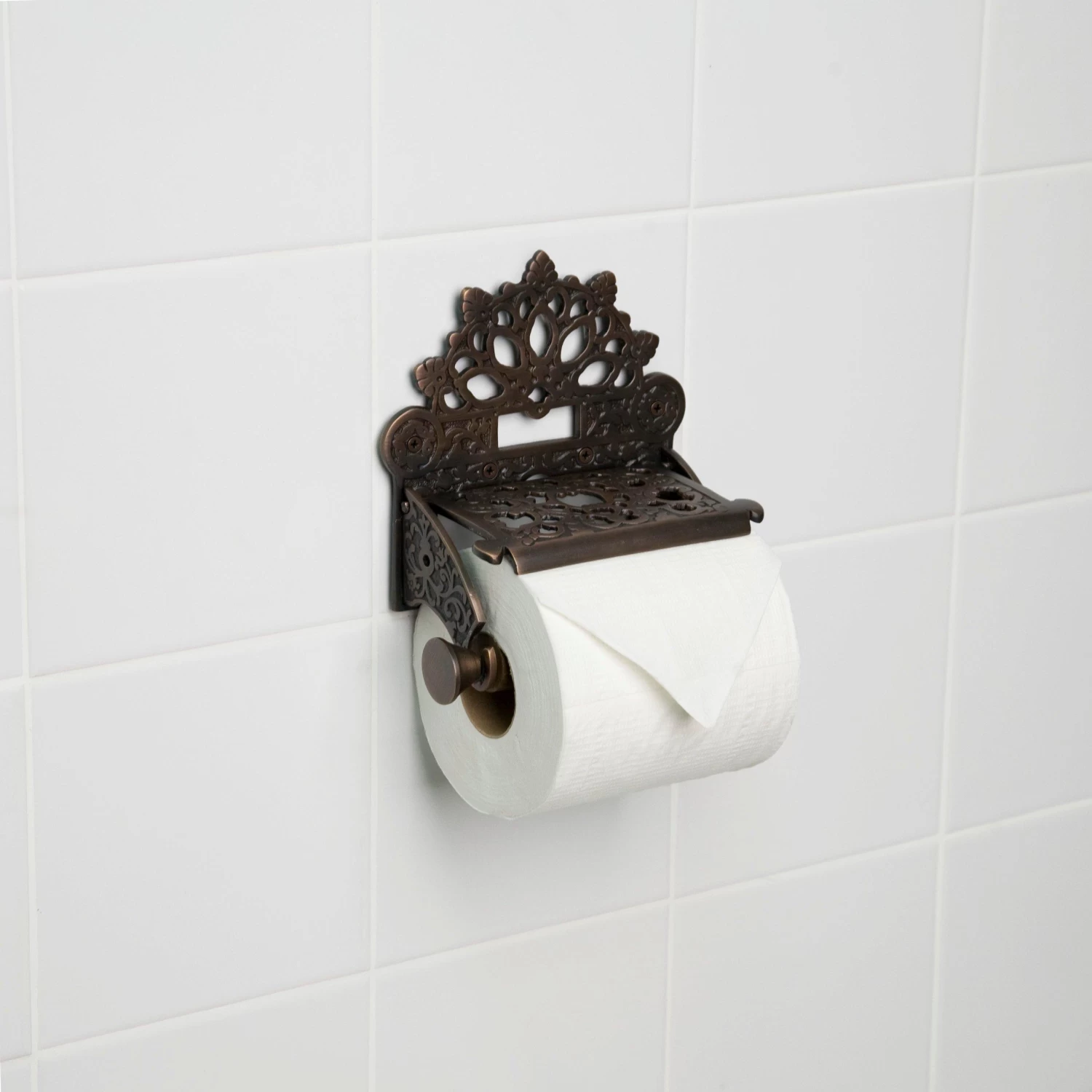 Dering Solid Brass Toilet Paper Holder - Image 4