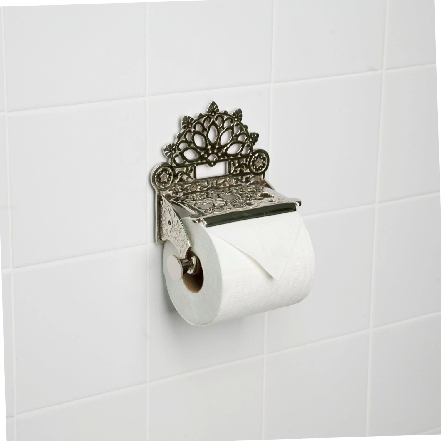 Dering Solid Brass Toilet Paper Holder - Image 3