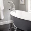 37-1/2" Nottingham Freestanding Thermostatic Tub Faucet And Supplies - Chrome