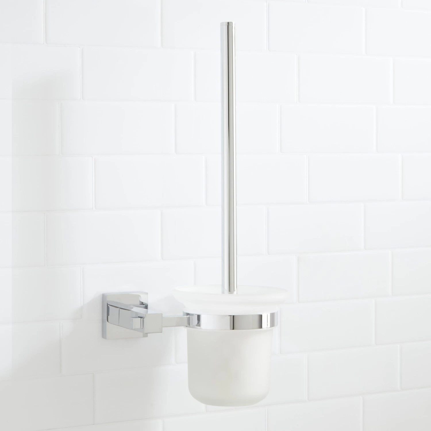 Albury Wall-Mount Toilet Brush Holder - Image 2