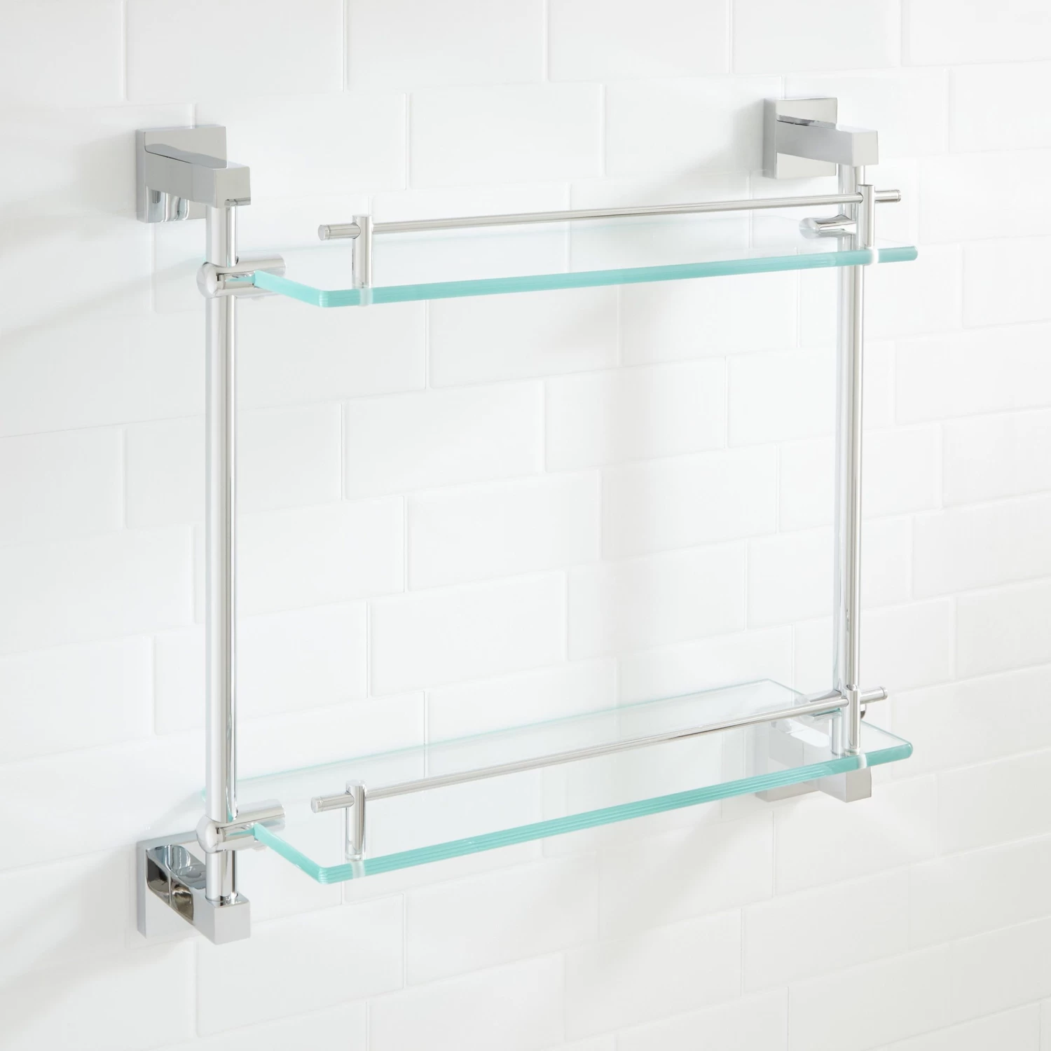 Albury Tempered Glass Shelf - Two Shelves - Image 6