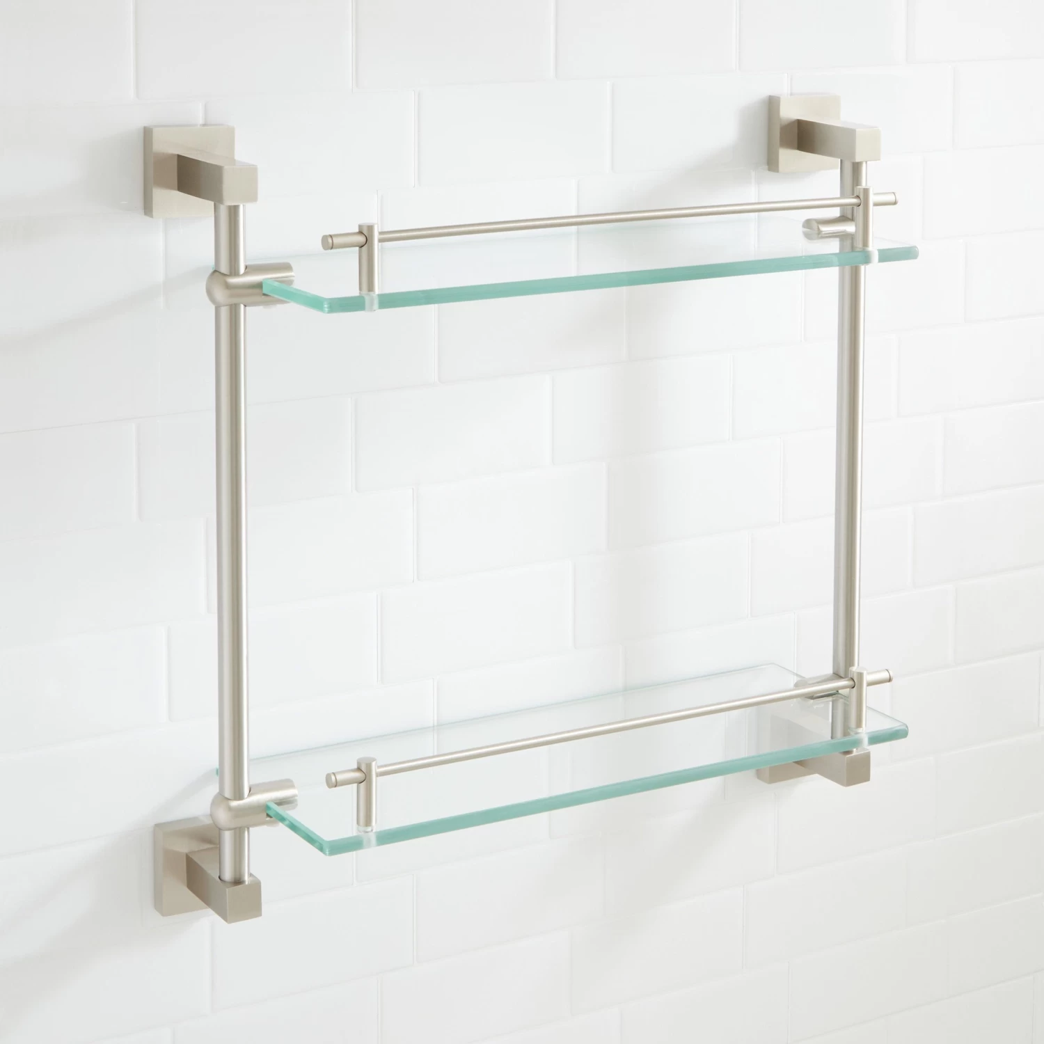 Albury Tempered Glass Shelf - Two Shelves - Image 4