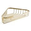 10-1/4" Solid Brass Corner Shower Basket