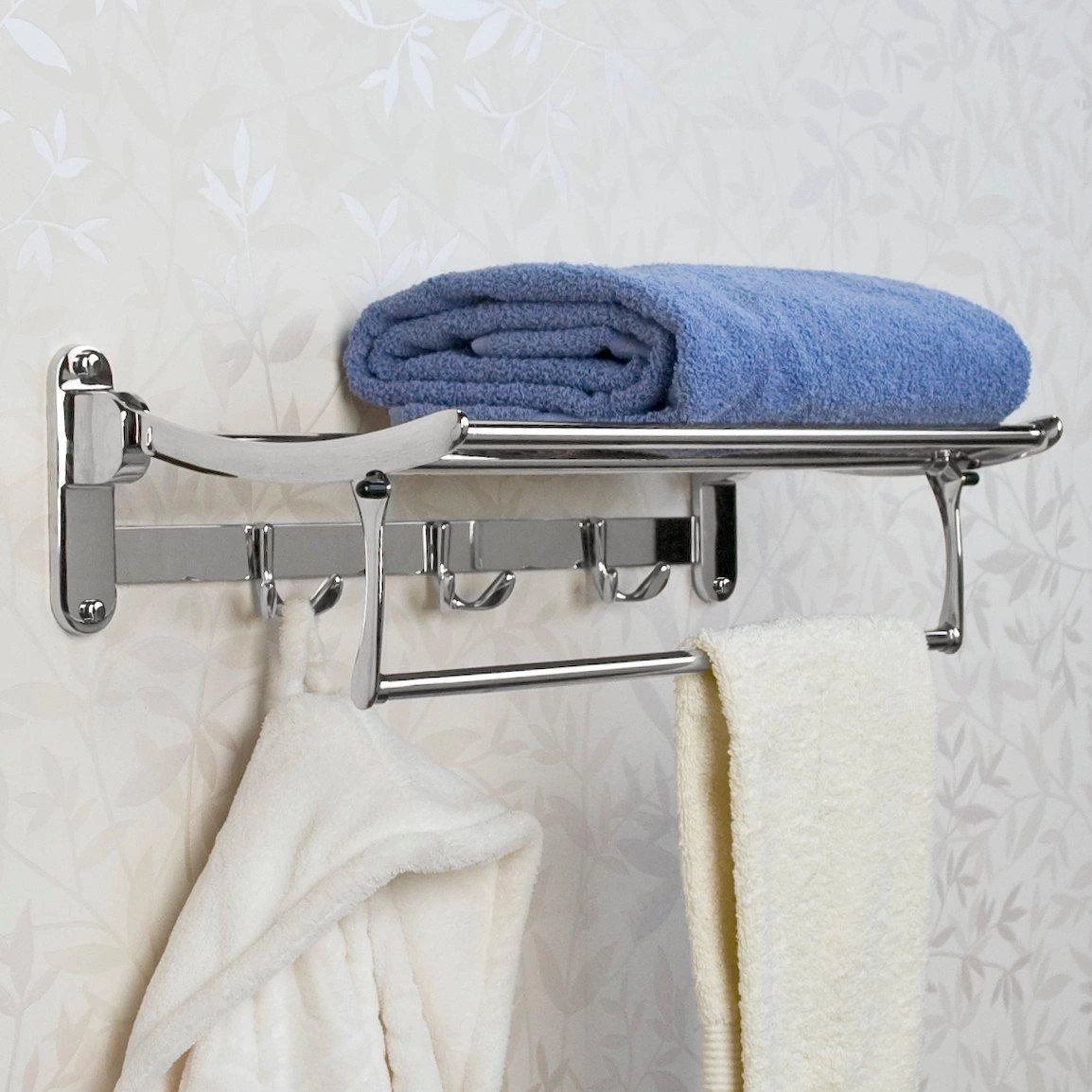 Folding Towel Rack With Bar - Image 2