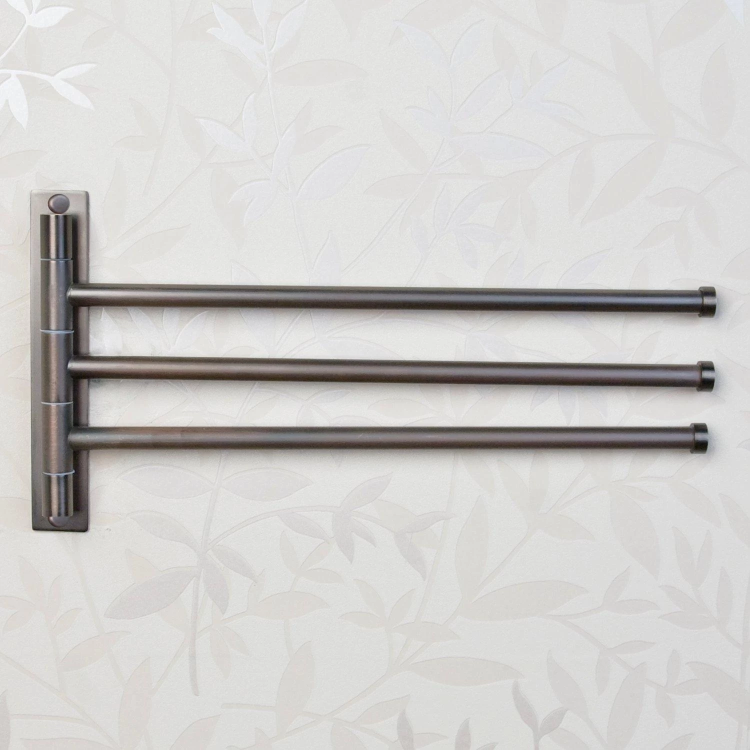 Solid Brass Triple Swing Arm Towel Bar - Image 4