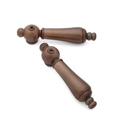 Large Lever Handles With Screw - Pair Of 2 - Oil Rubbed Bronze