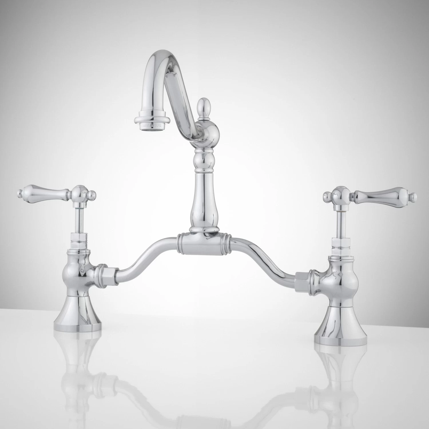 Elnora Bridge Bathroom Faucet - Lever Handles - Image 3