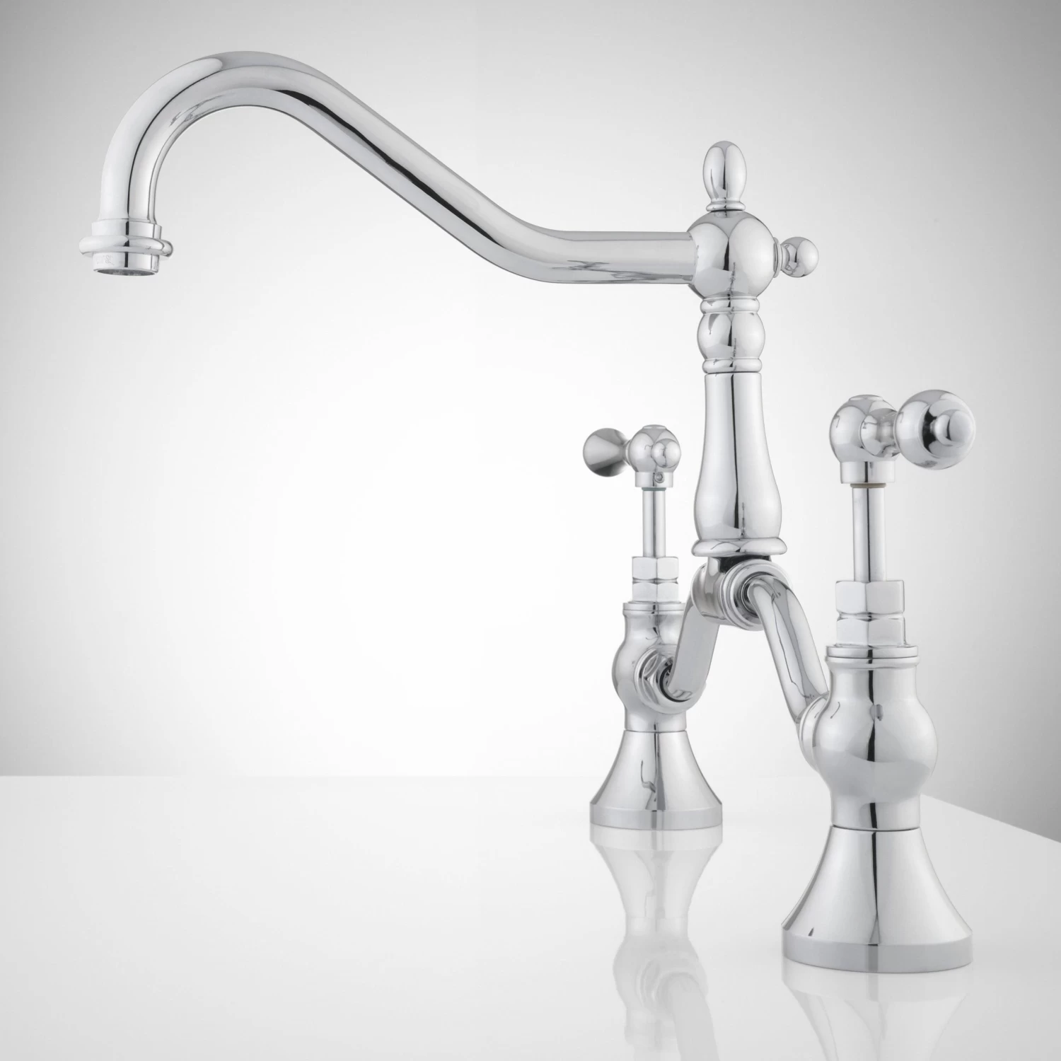Elnora Bridge Bathroom Faucet - Lever Handles - Image 4
