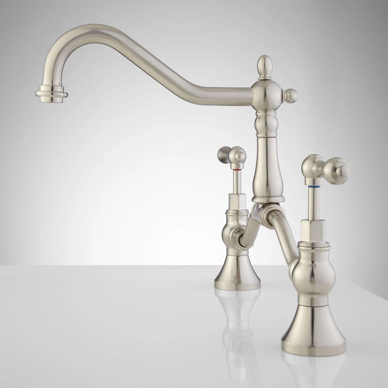 Elnora Bridge Bathroom Faucet - Lever Handles - Image 2