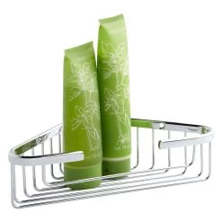 Corner Shower Basket - 9" - Chrome