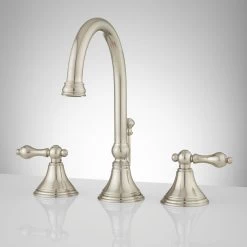 Melanie Widespread Gooseneck Bathroom Faucet - Lever Handles