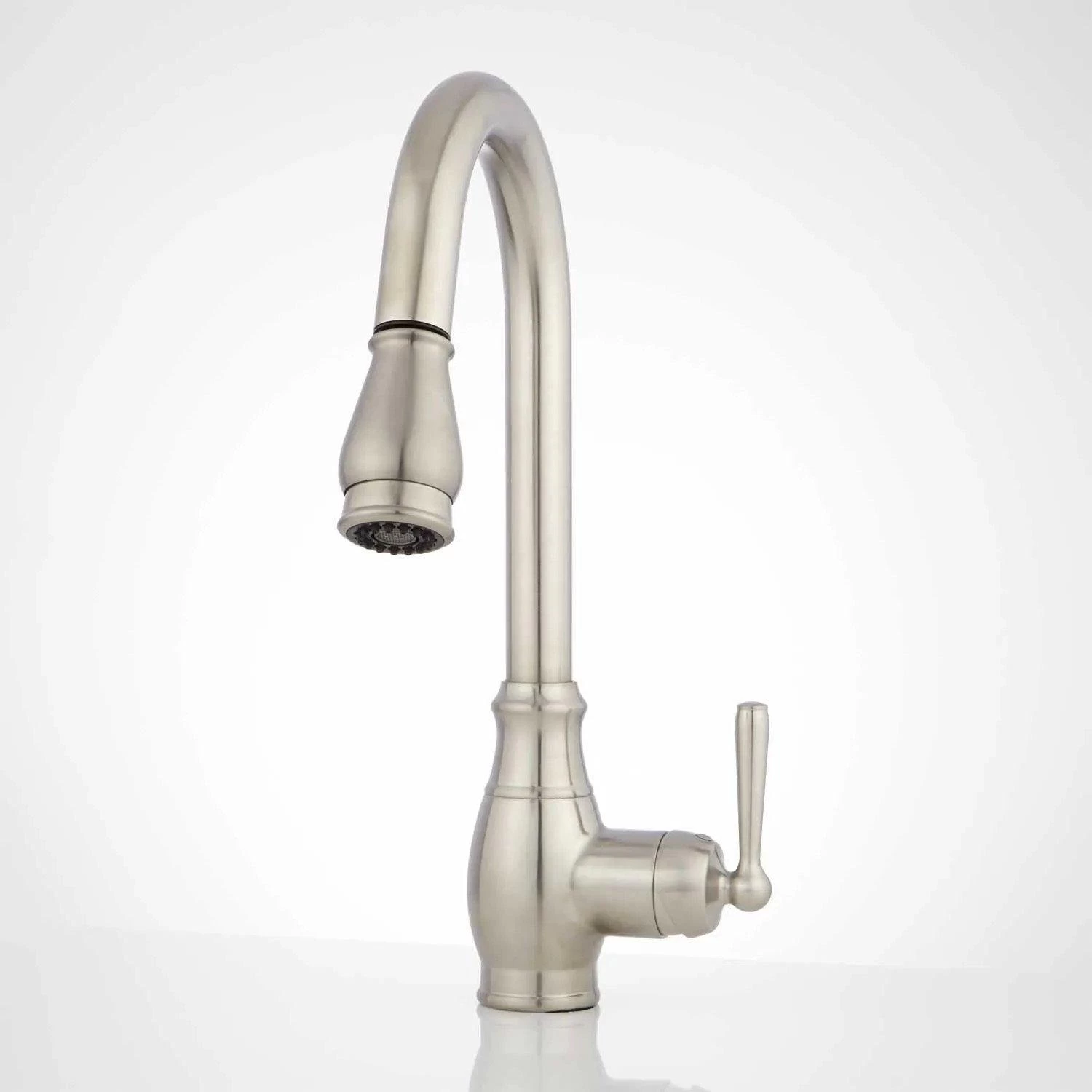 Withrow Single-Hole Pull-Down Kitchen Faucet - Brushed Nickel