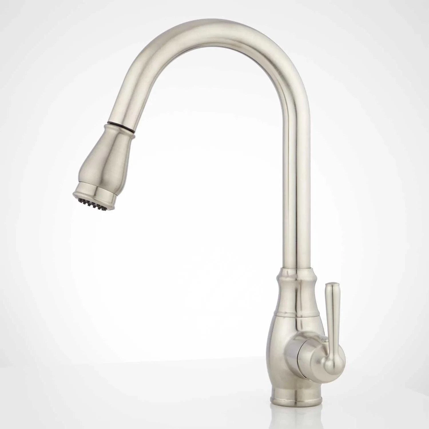 Withrow Single-Hole Pull-Down Kitchen Faucet - Brushed Nickel - Image 2