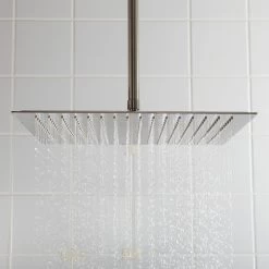 Beveled Square Rainfall Shower Head