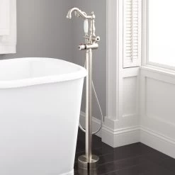 Keswick Freestanding Thermostatic Tub Faucet - Brushed Nickel