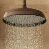 8" Lambert Rainfall Shower Head - 17" Victorian Arm - Oil Rubbed Bronze