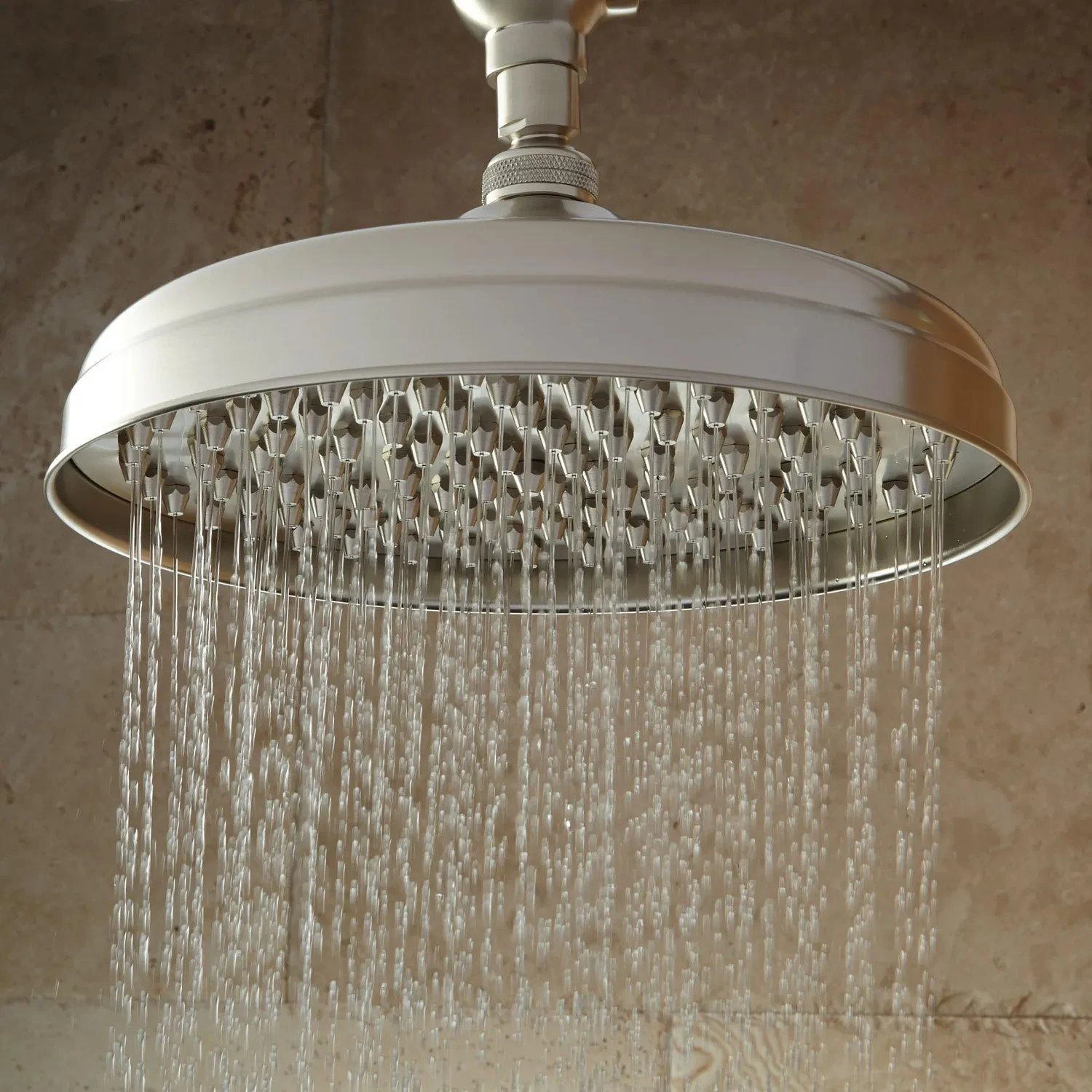 Lambert Rainfall Nozzle Shower Head With Victorian Arm - Image 3