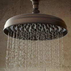 Lambert Rainfall Nozzle Shower Head With Victorian Arm