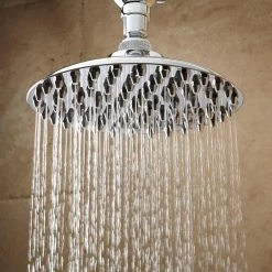 12" Bostonian Rainfall Nozzle Shower Head - 17-1/2" S-Type Arm - Chrome
