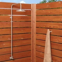 Stainless Steel Exposed Outdoor Shower