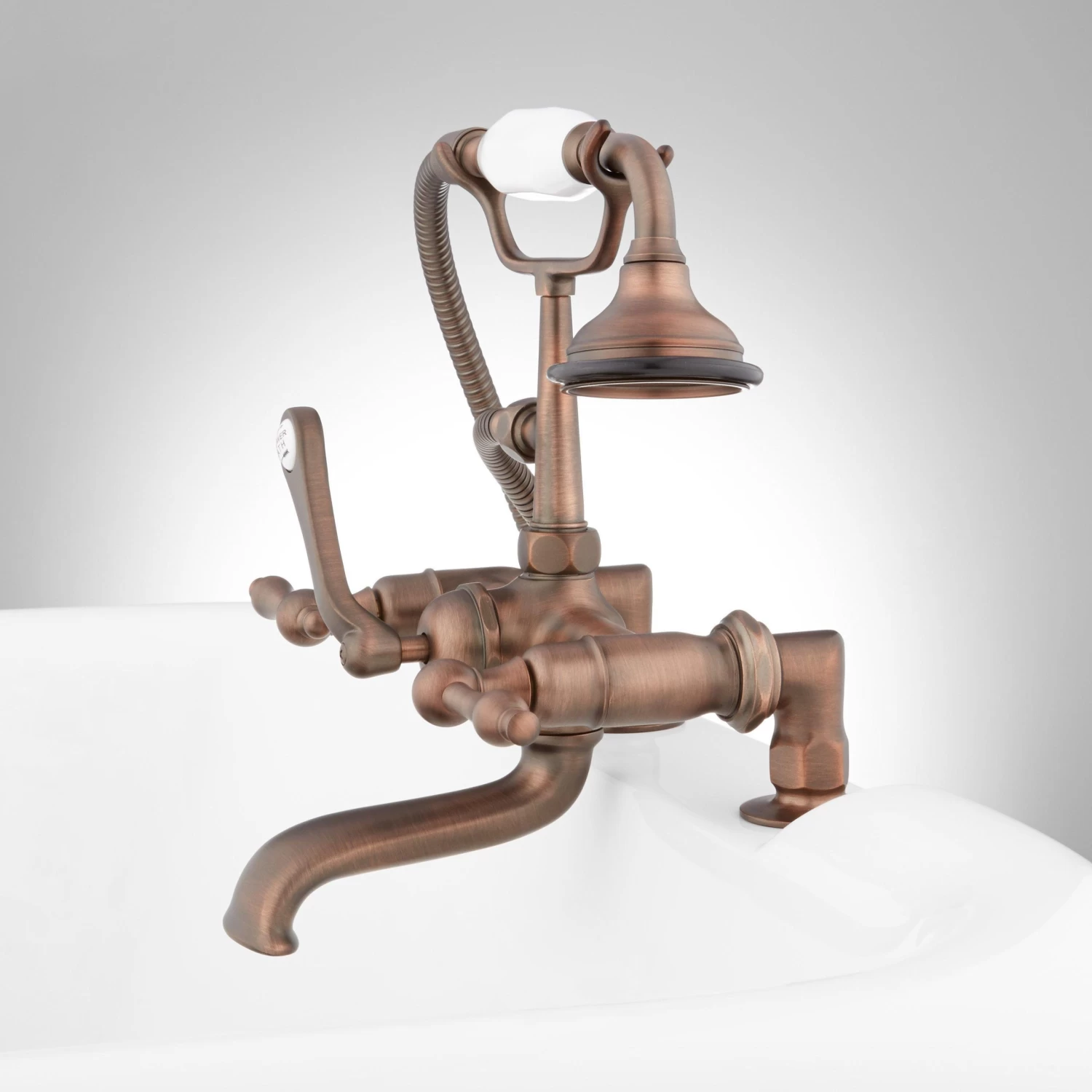 Deck-Mount Telephone Tub Faucet With Lever Handles And Deck Couplers - Image 6