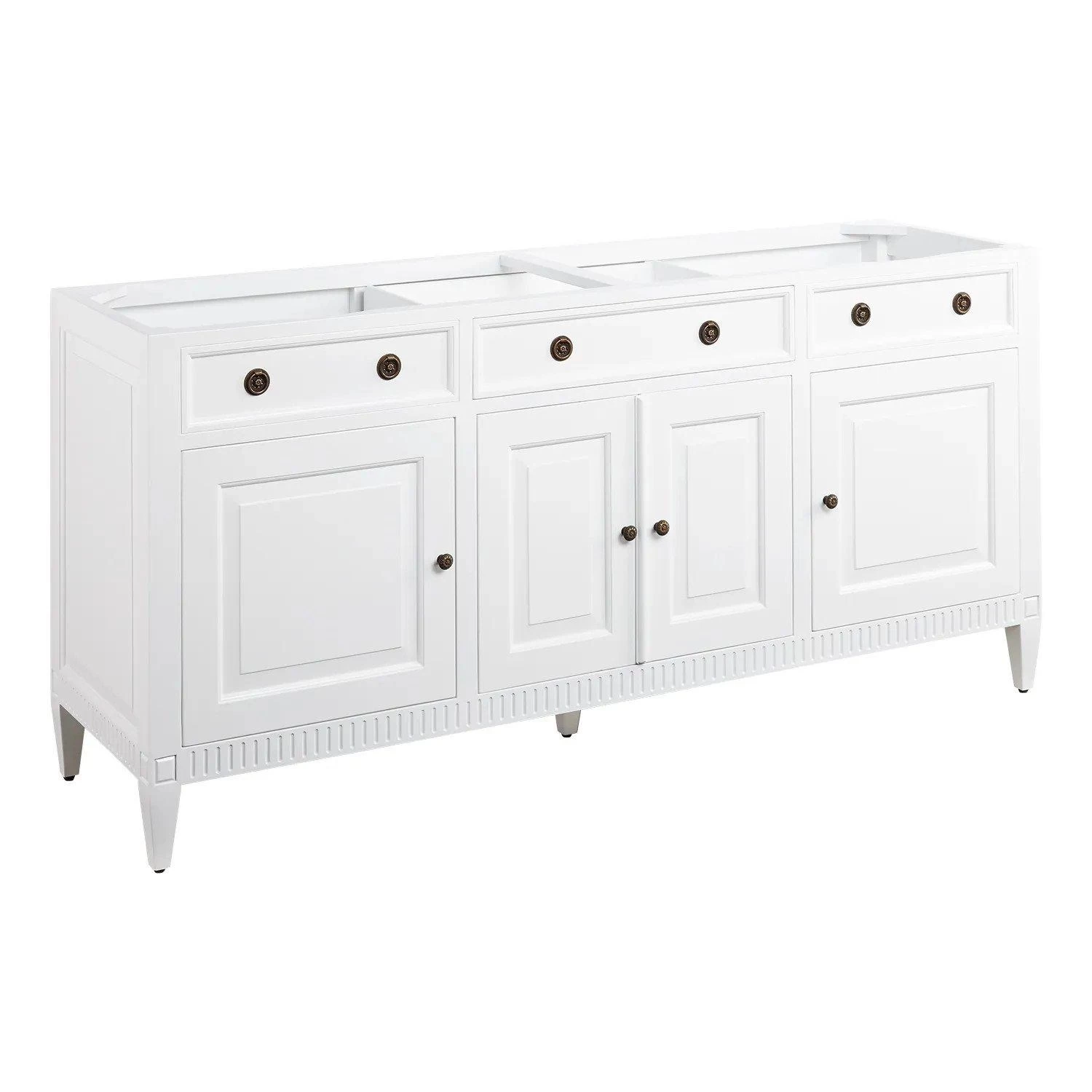 72" Hawkins Mahogany Double Vanity For Undermount Sink - White - Image 2