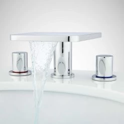 Knox Widespread Waterfall Faucet With Pop-Up Drain