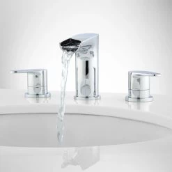 Pagosa Widespread Waterfall Faucet - Overflow - Chrome