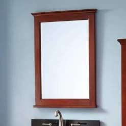 24" Keller Mahogany Vanity Mirror - Light Cherry