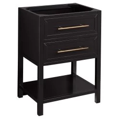 24" Robertson Console Vanity - Black - Vanity Cabinet Only