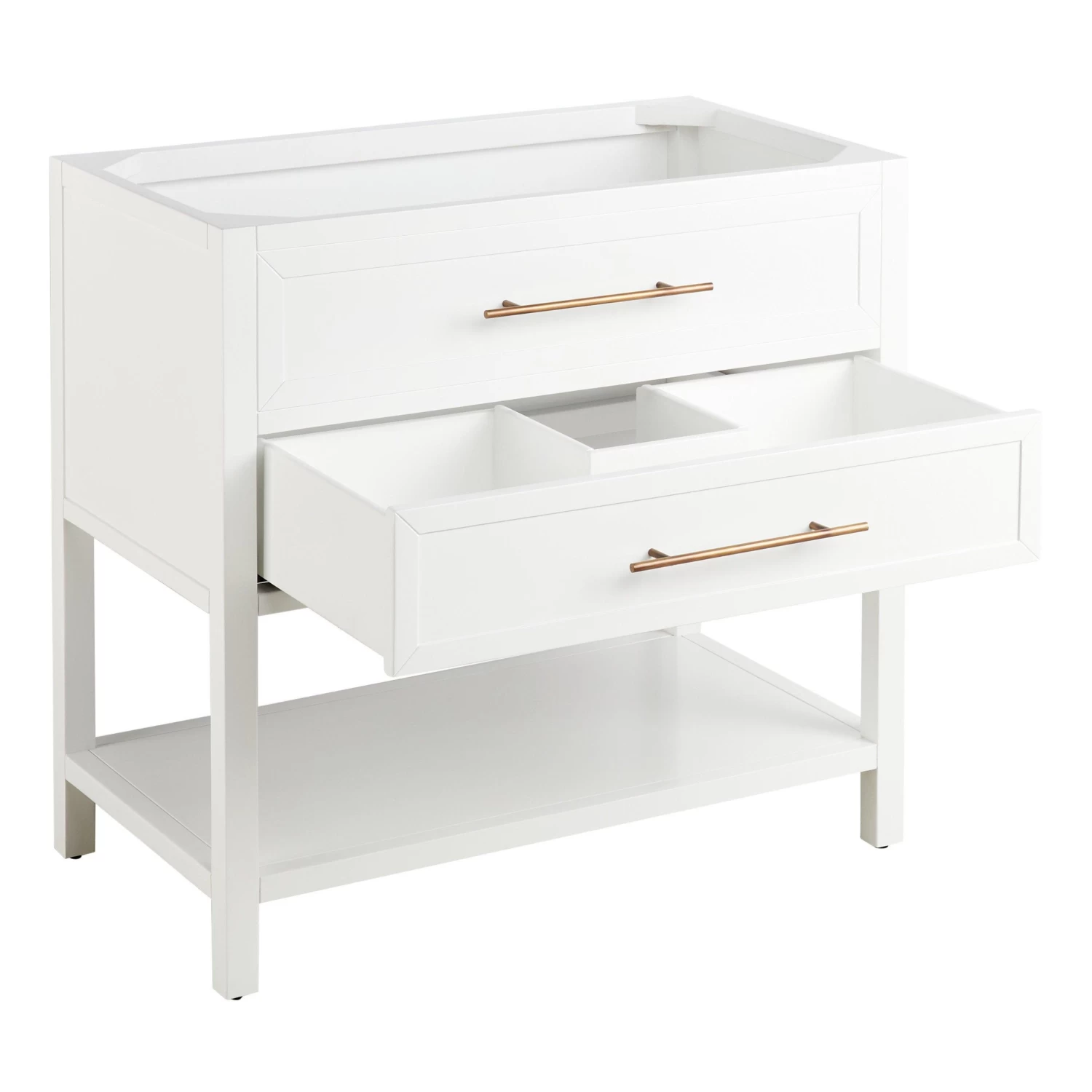 36" Robertson Vanity - Bright White - Vanity Cabinet Only - Image 2