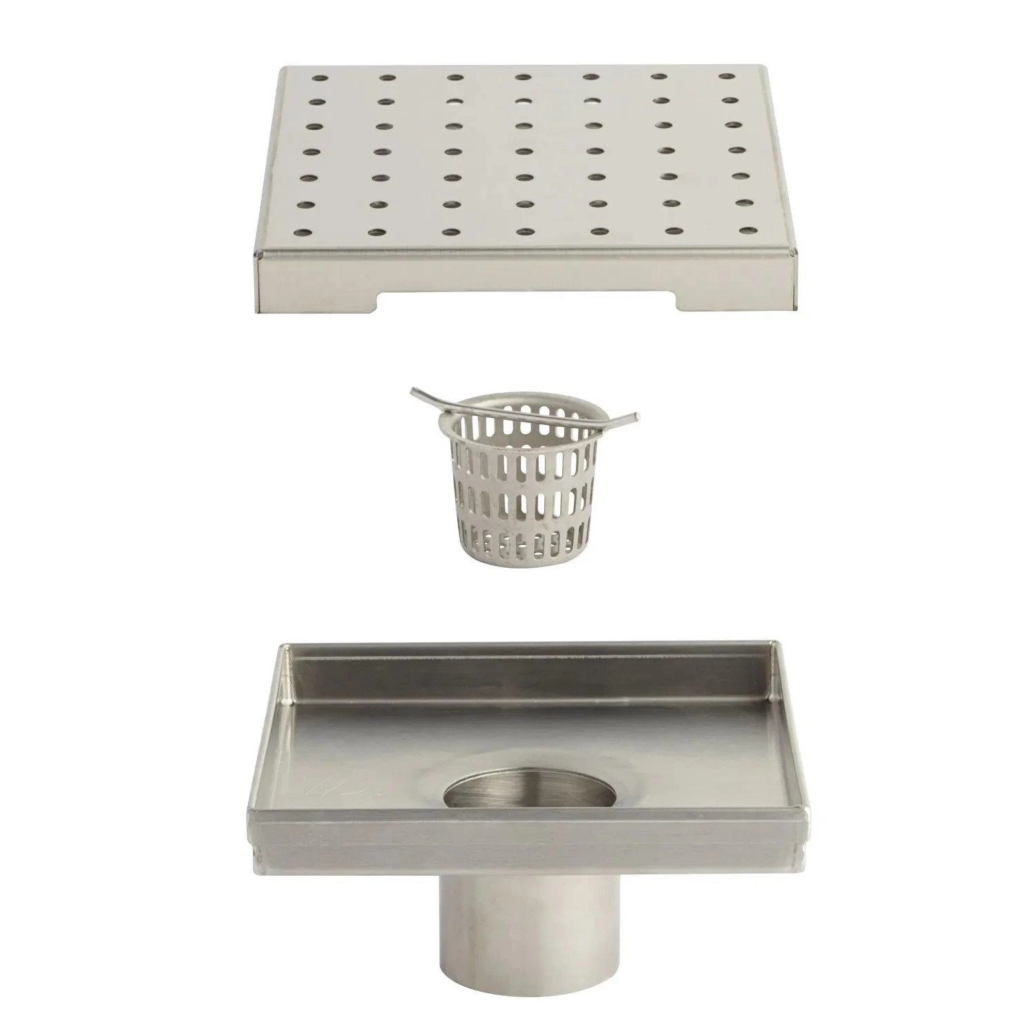 Werner Square Shower Drain With Drain Flange - Image 6