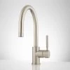Casimir Single-Hole Bathroom Faucet - Pop-Up Drain - Overflow - Brushed Nickel