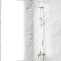 Alliston Exposed Pipe Shower With Hand Shower