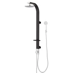 Tilley Outdoor Shower Panel With Hand Shower - Black