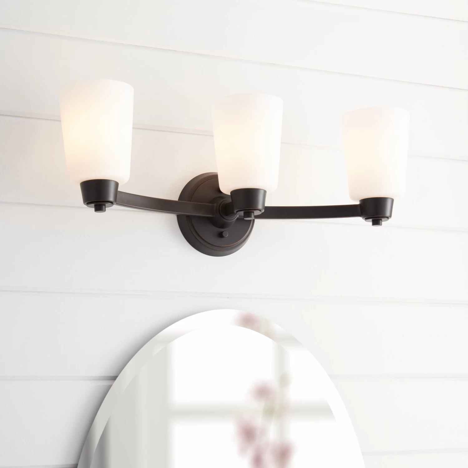 Windsor Gate 3-Light Vanity Light - Frosted Glass - Image 2