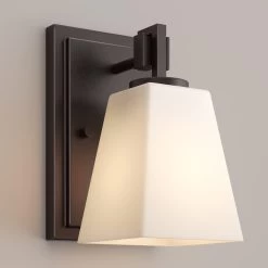 Hoxton Vanity Sconce - Single Light - Frosted Glass