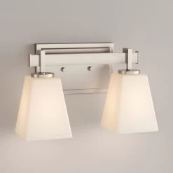 Hoxton 2-Light Vanity Light - Frosted Glass