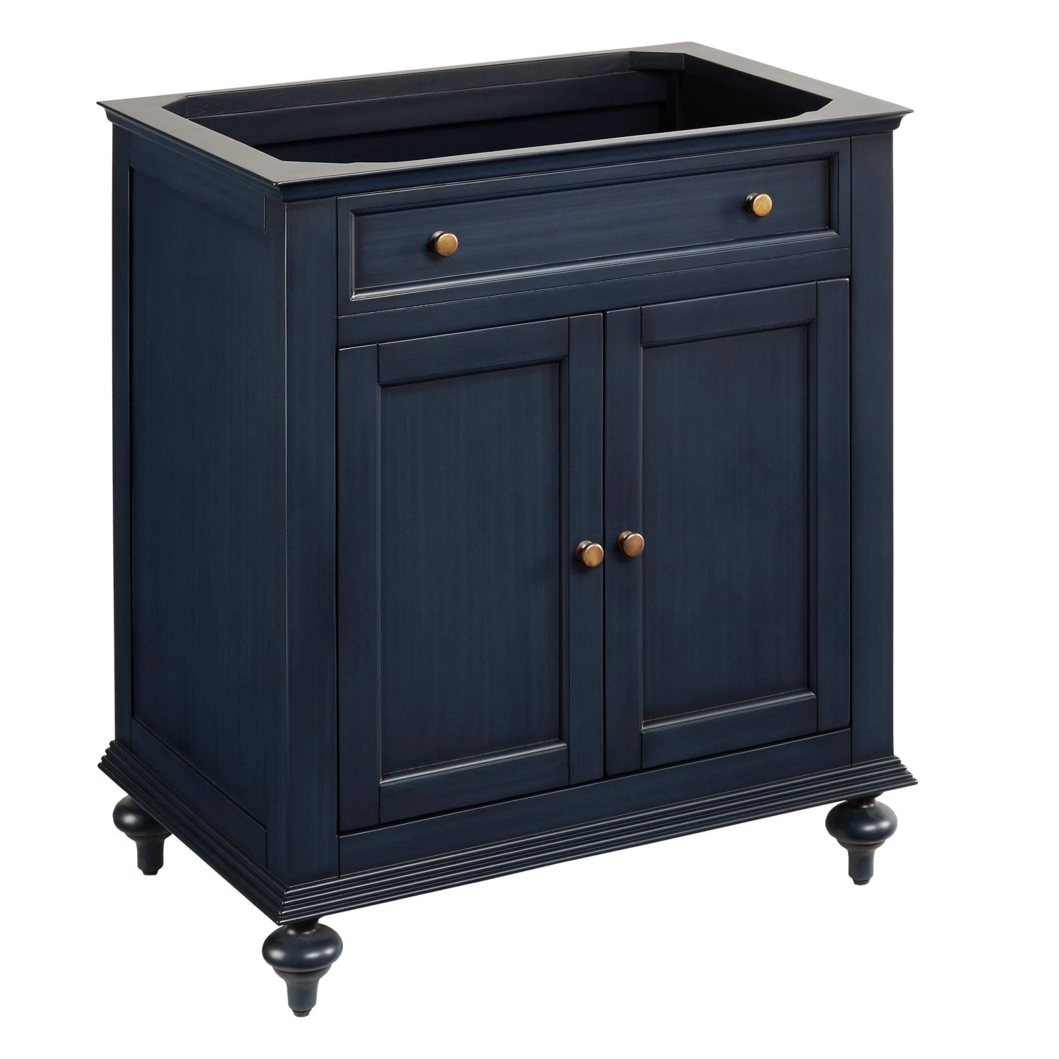 30" Keller Mahogany Vanity Cabinet For Rectangular Undermount Sink - Vintage Navy Blue - Image 2