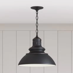 Blackshore Pendant - Single Led Light - Warm Bronze