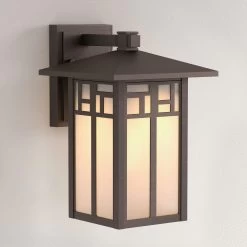 Weaver Chocolate Bronze Outdoor Entrance Wall Sconce