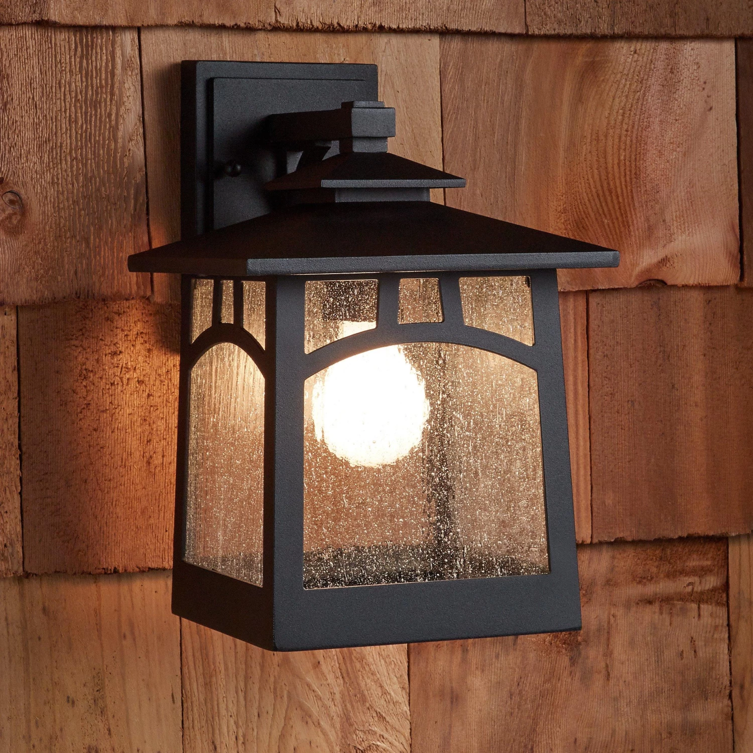 Carytown Black Outdoor Entrance Wall Sconce - Image 2