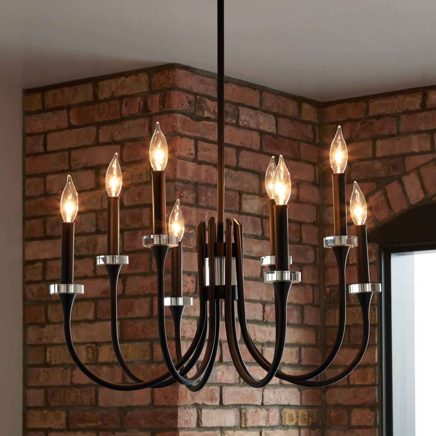 Blackpool 8-Light Chandelier - Black - Image 2