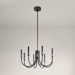Blackpool 8-Light Chandelier - Black